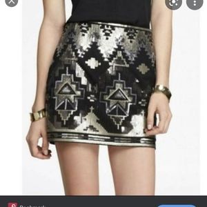 NWT express sequin skirt size xs